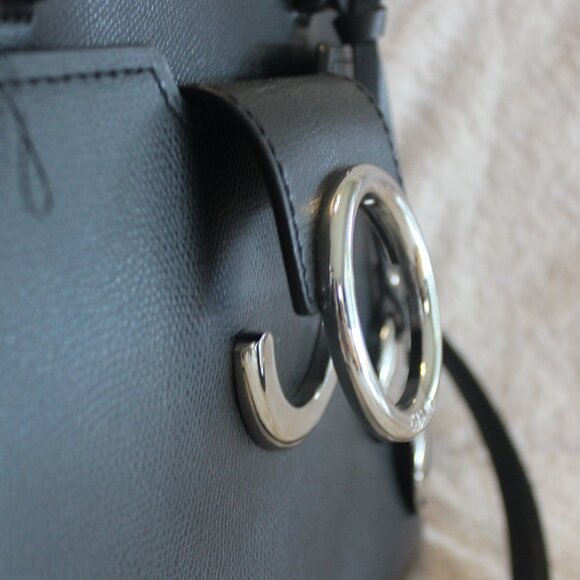 Calvin Klein Black Reese Top Handle Satchel - Picture 10 of 16